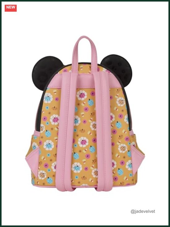 Loungefly Disney Minnie Mouse Pumpkin Mini Backpack Faux Leather Glow in the main image 5